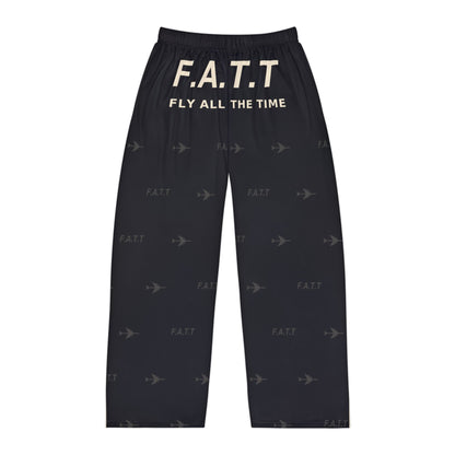 F.A.T.T Men's Flight Lounge Pants — Jet Black / Cream