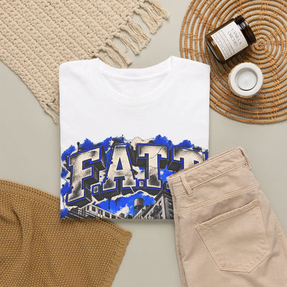 F.A.T.T City Flight Graphic Tee — Royal | Cotton S–5XL