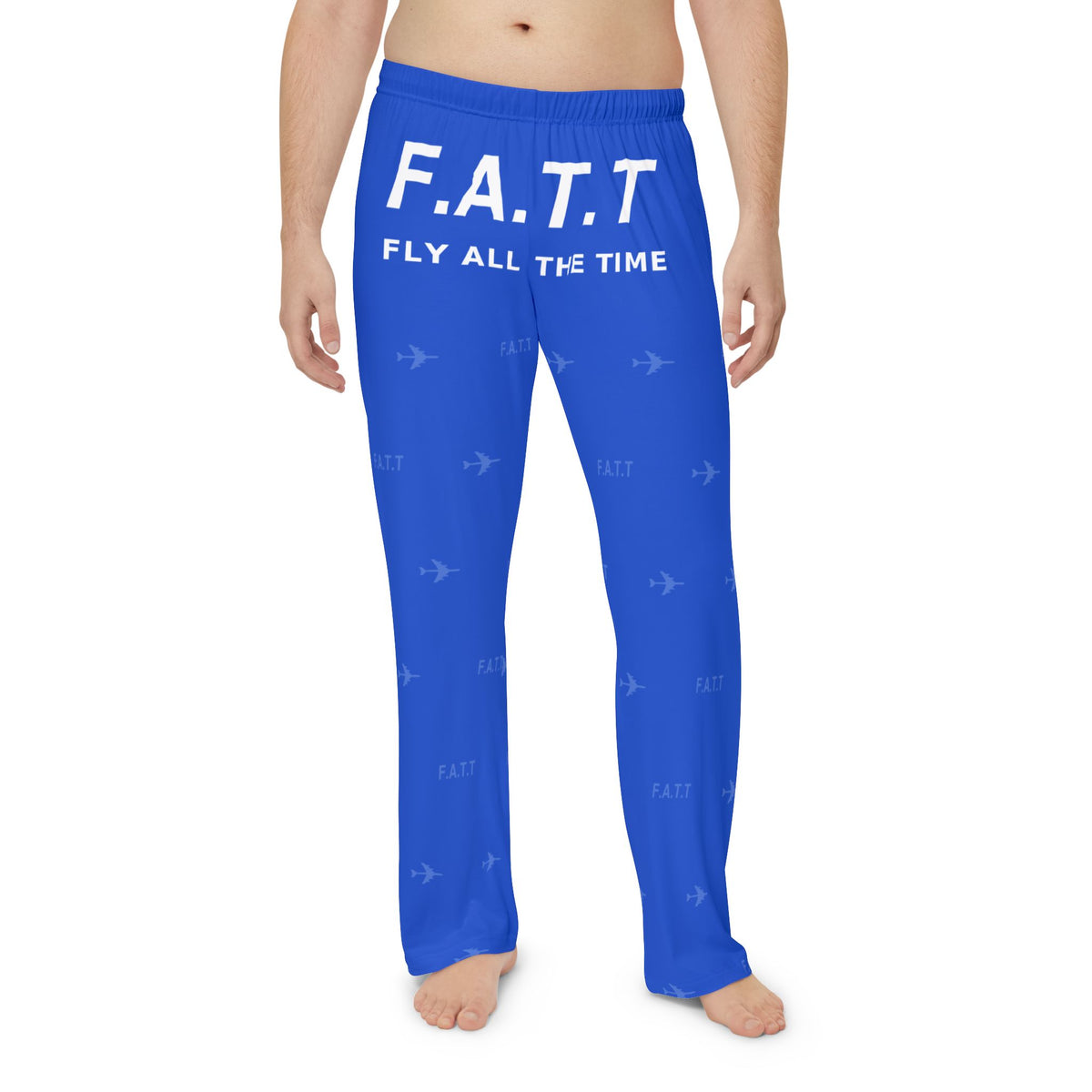 F.A.T.T Men's Flight Lounge Pants — Cobalt / White