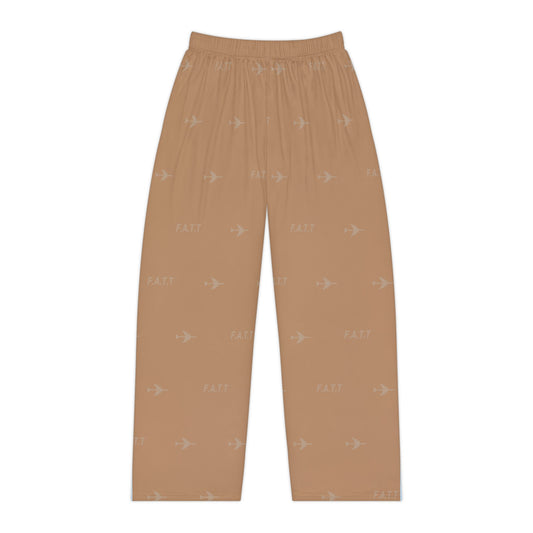 F.A.T.T Women's Flight Lounge Pants — Mocha / Sky Blue