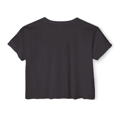 F.A.T.T Women's Purple Skyline Graphic Crop Top