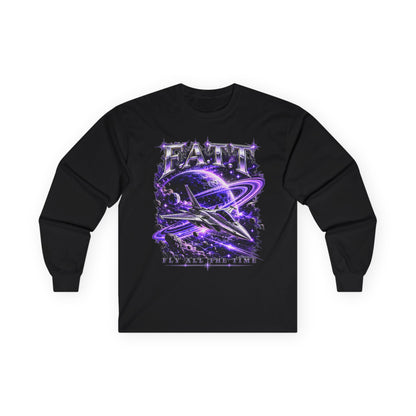 F.A.T.T Purple Space Flight Graphic Long Sleeve