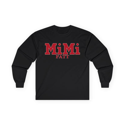 MiMi by FATT Long-Sleeve Cotton T-Shirt — Red & Black