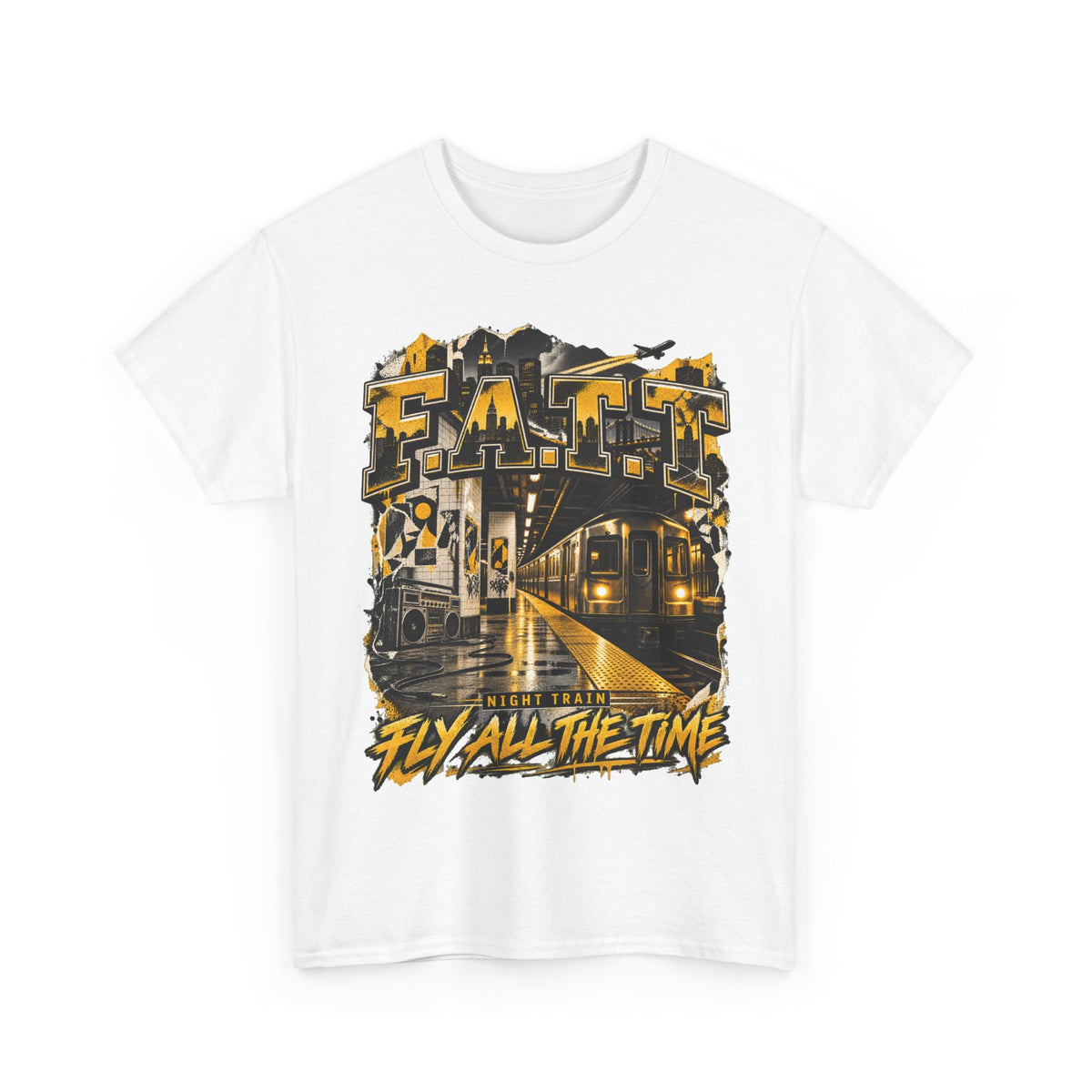 F.A.T.T Night Train Graphic Tee — Taxi | Cotton S–5XL