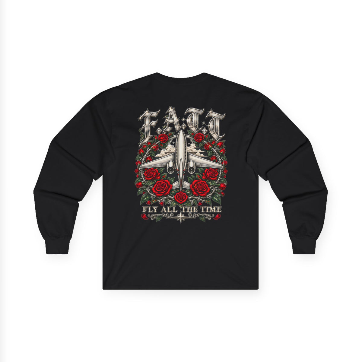 F.A.T.T Red Rose Flight Graphic Long Sleeve
