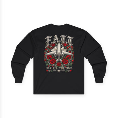 F.A.T.T Red Rose Flight Graphic Long Sleeve