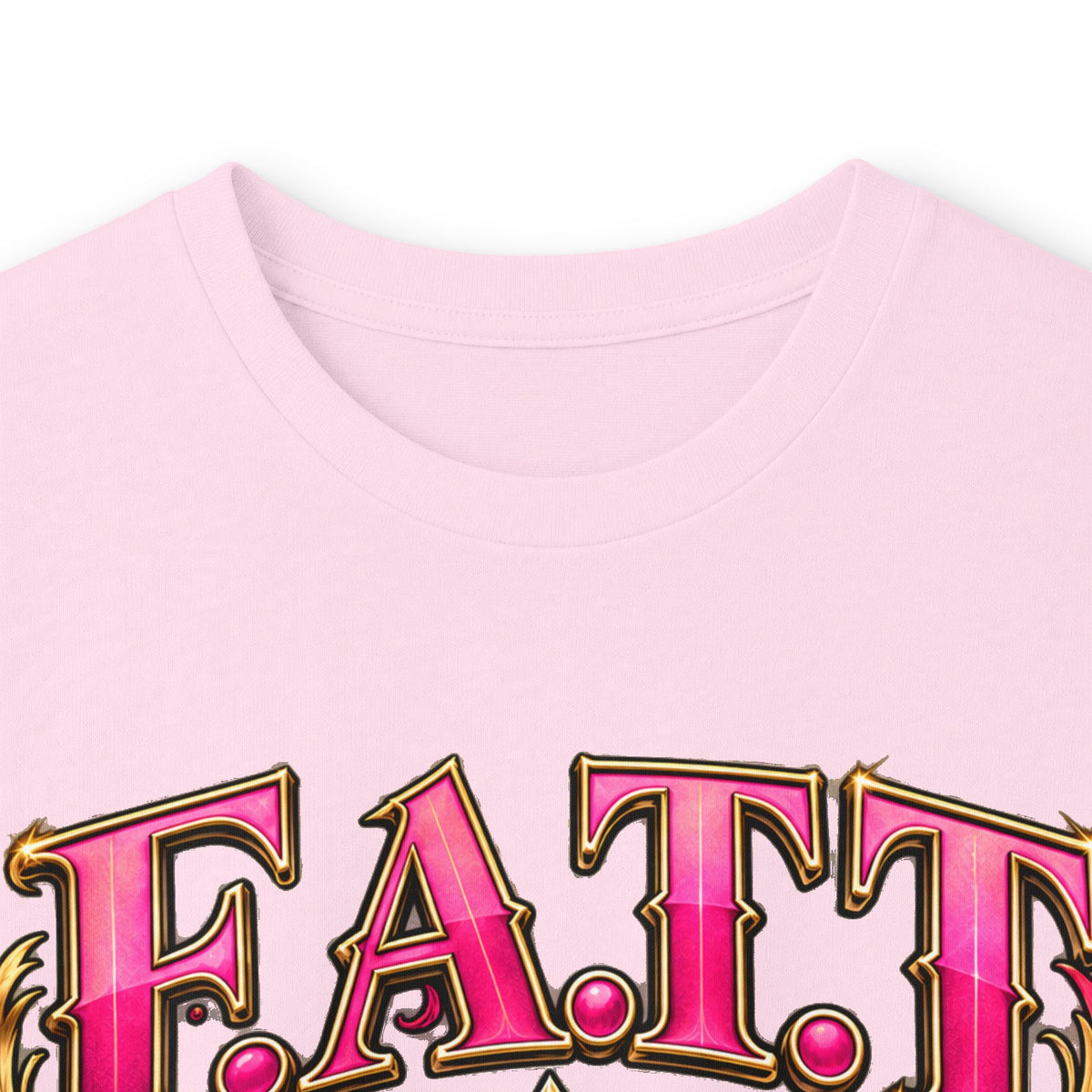 F.A.T.T Women’s Pink & Gold Crown Graphic Long Sleeve