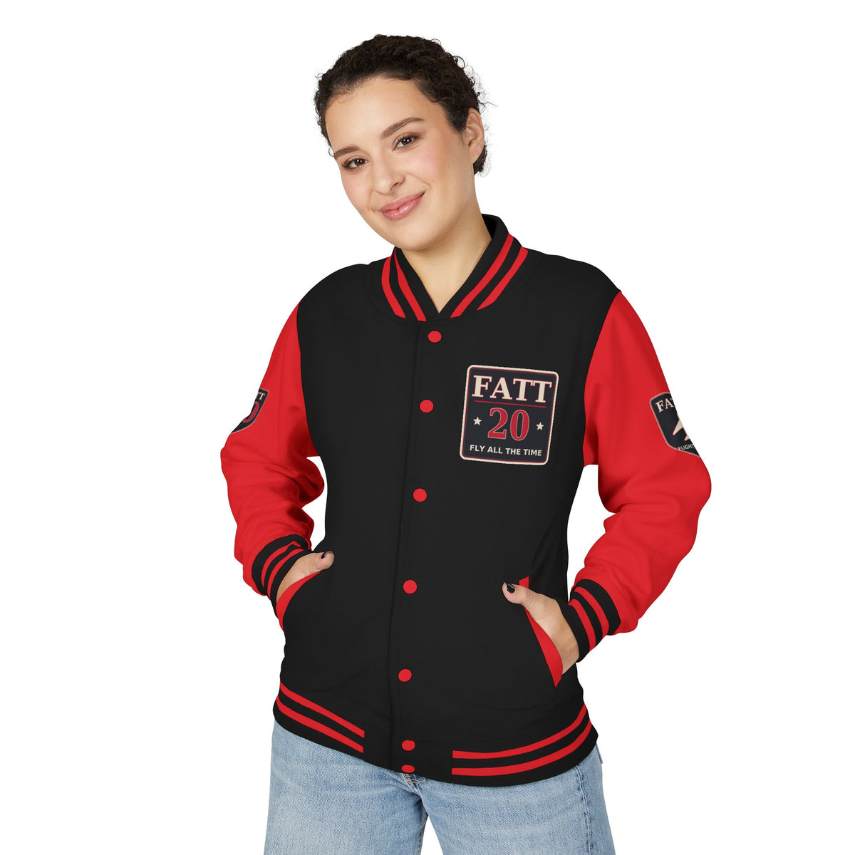 F.A.T.T Red Rose Flight #20 Varsity Jacket