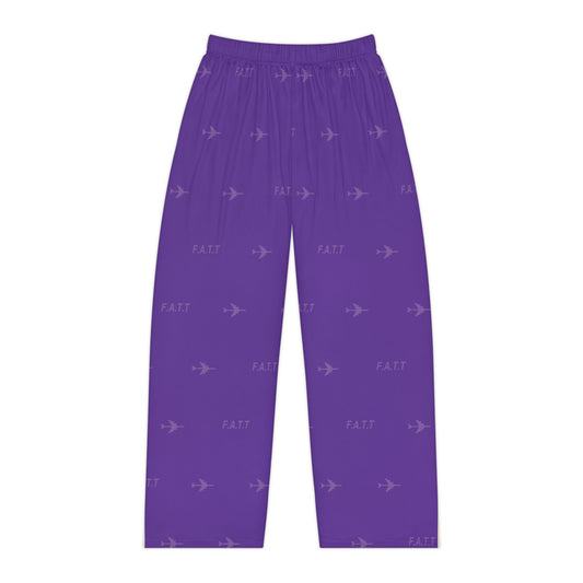 F.A.T.T Women's Flight Lounge Pants — Royal Purple / Cream