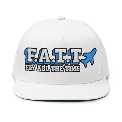 F.A.T.T Rooftop Hoops Matching Snapback — Blue | Cotton