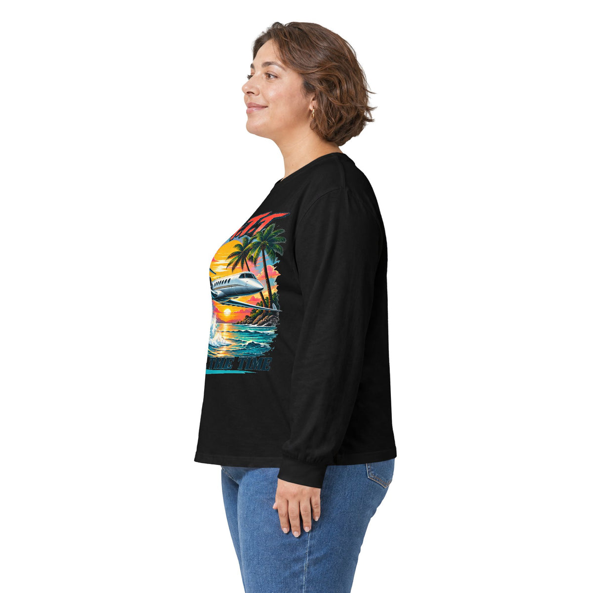 F.A.T.T Tropical Coastal Flight Graphic Long Sleeve