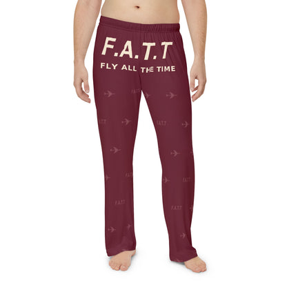 F.A.T.T Men's Flight Lounge Pants — Burgundy / Cream