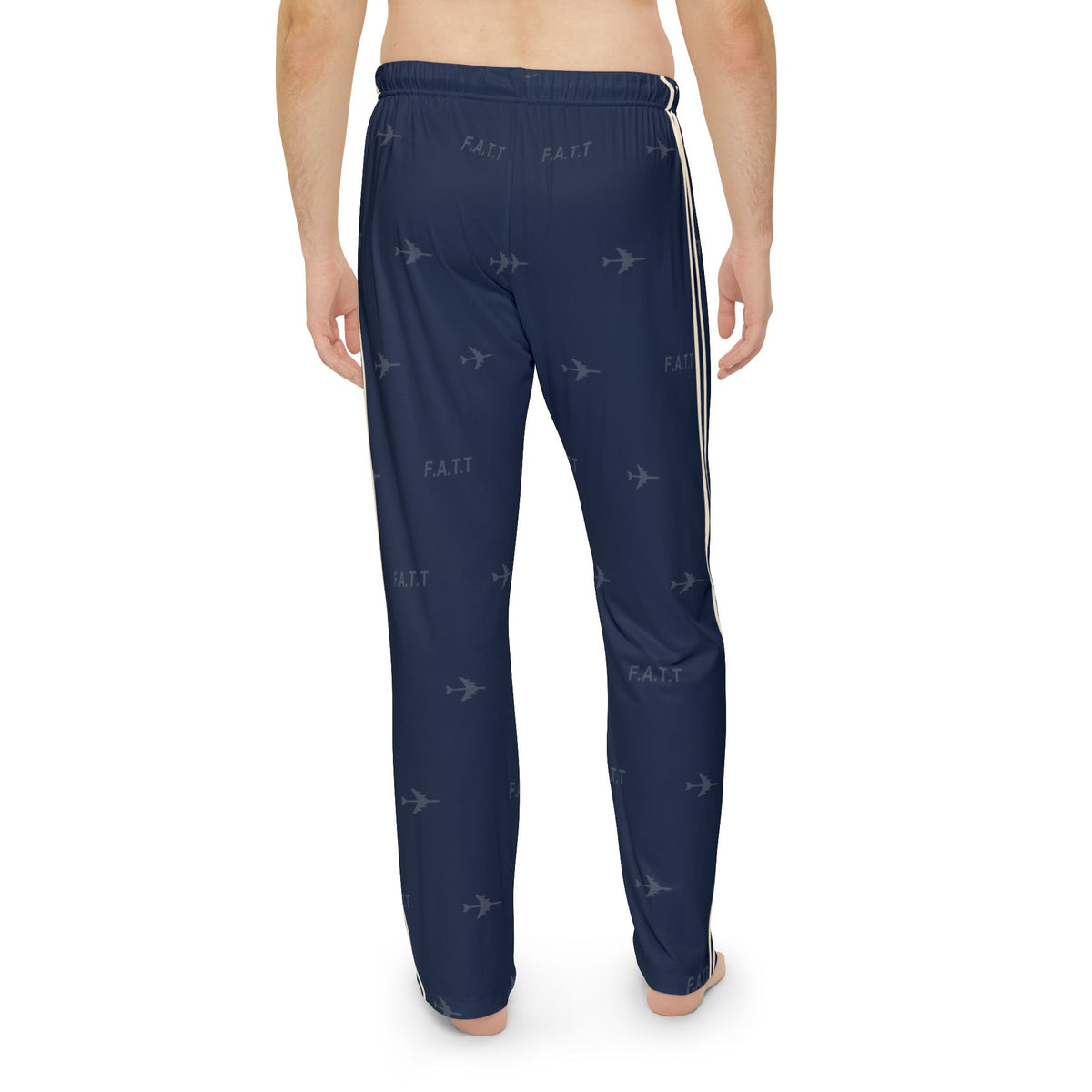 F.A.T.T Men's Flight Lounge Pants — Navy / Cream