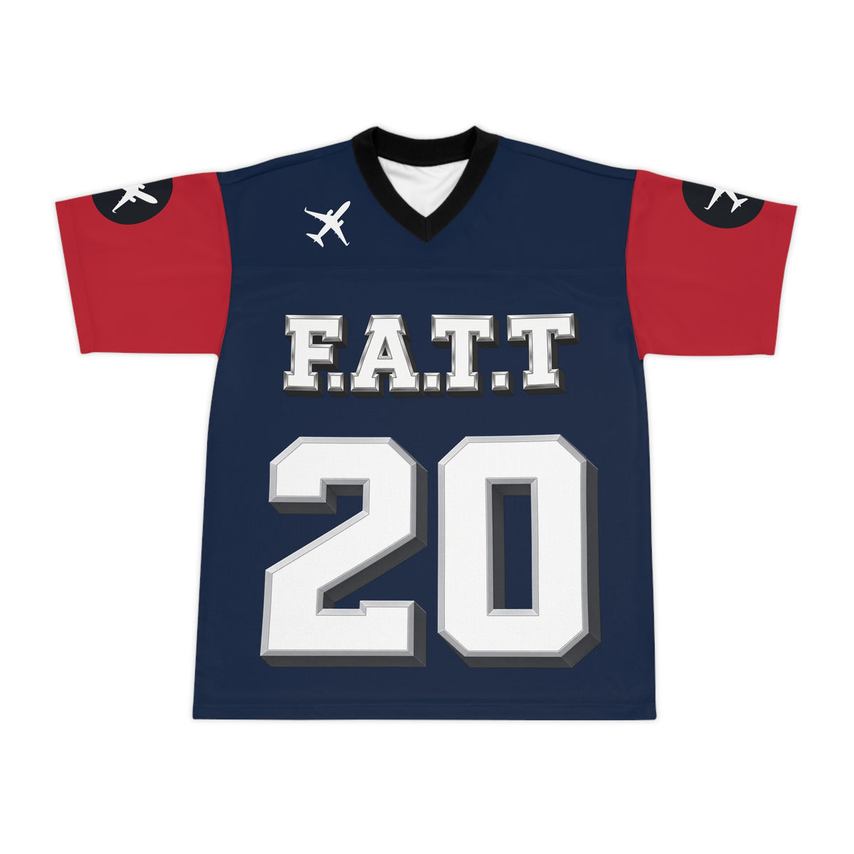 F.A.T.T #20 Football Jersey — New England | Navy / Red