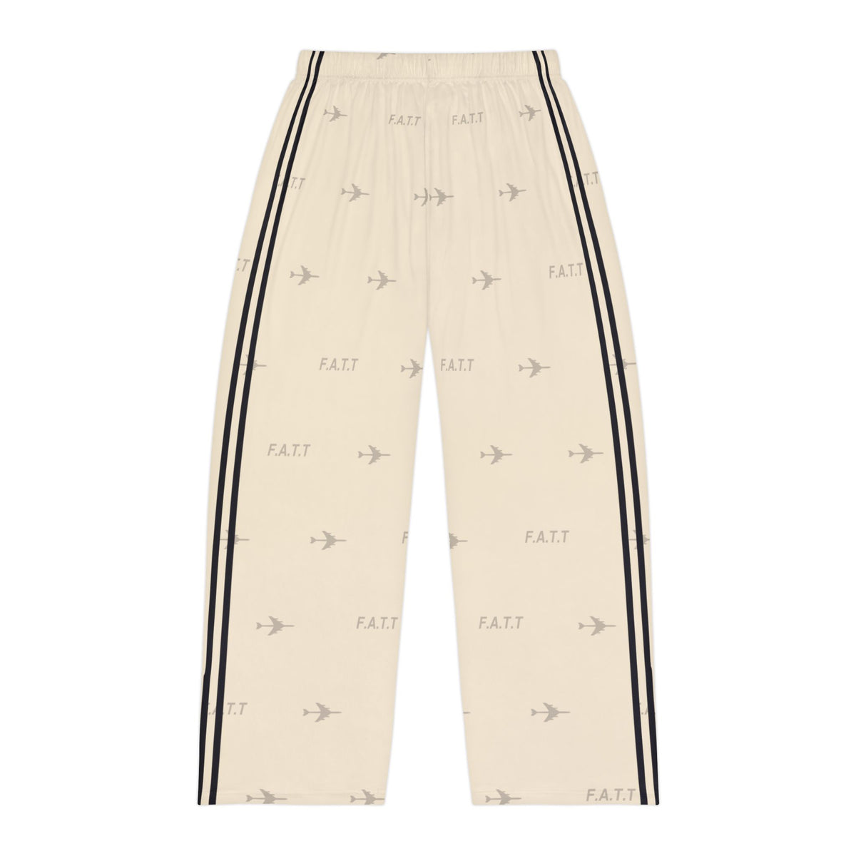 F.A.T.T Men's Flight Lounge Pants — Ivory / Black
