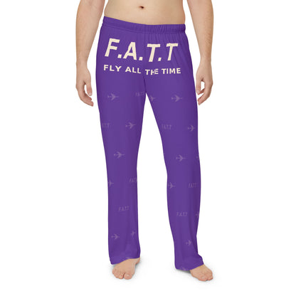 F.A.T.T Men's Flight Lounge Pants — Royal Purple / Cream