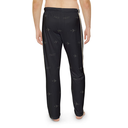 F.A.T.T Men's Flight Lounge Pants — Jet Black / Cream