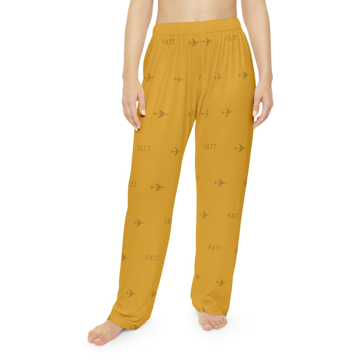 F.A.T.T Women's Flight Lounge Pants — Mustard / Black