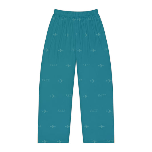 F.A.T.T Women's Flight Lounge Pants — Teal / Cream