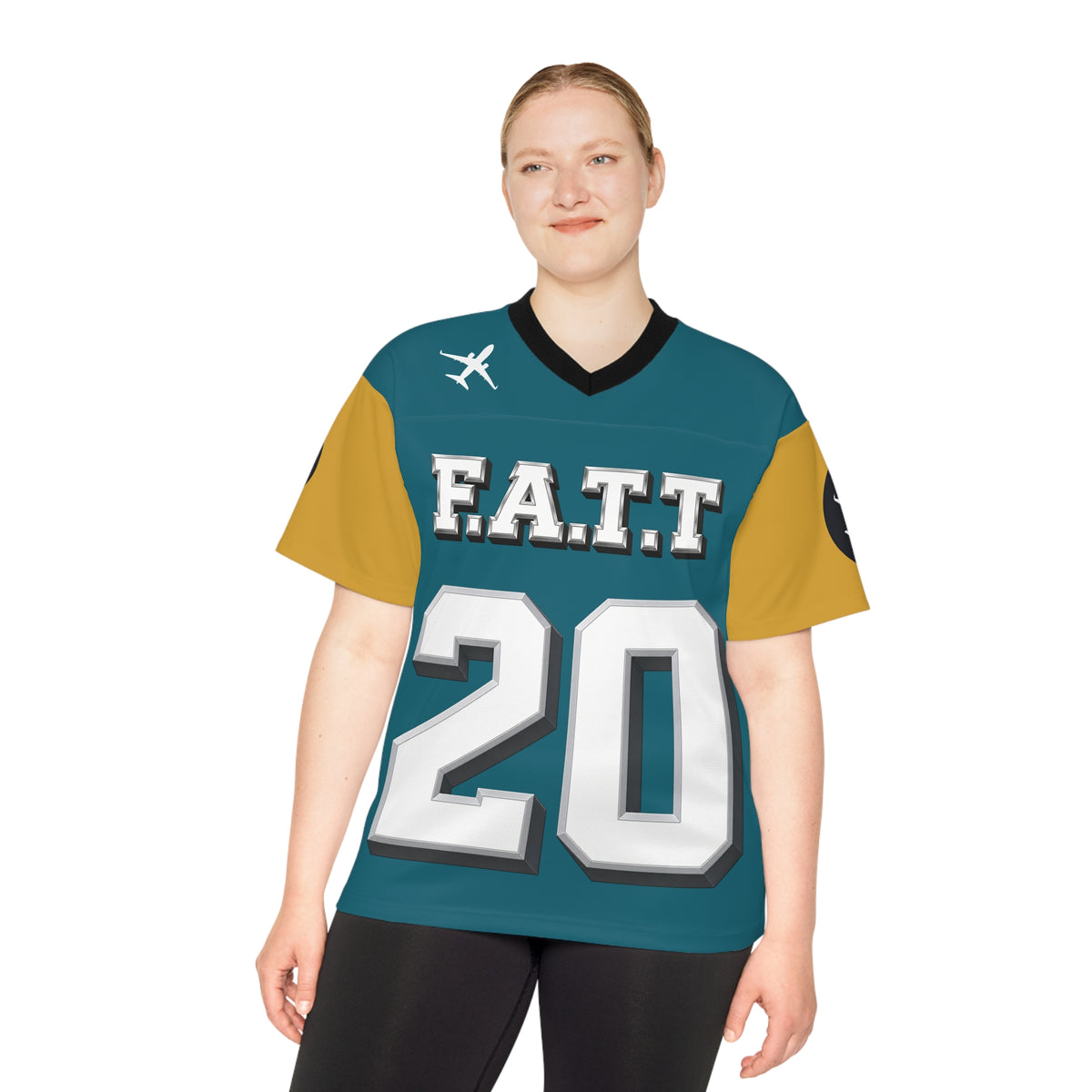 F.A.T.T #20 Football Jersey — Jacksonville | Teal / Gold