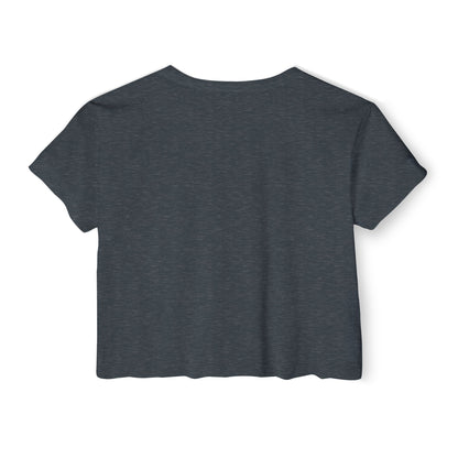 F.A.T.T Women's Purple Skyline Graphic Crop Top