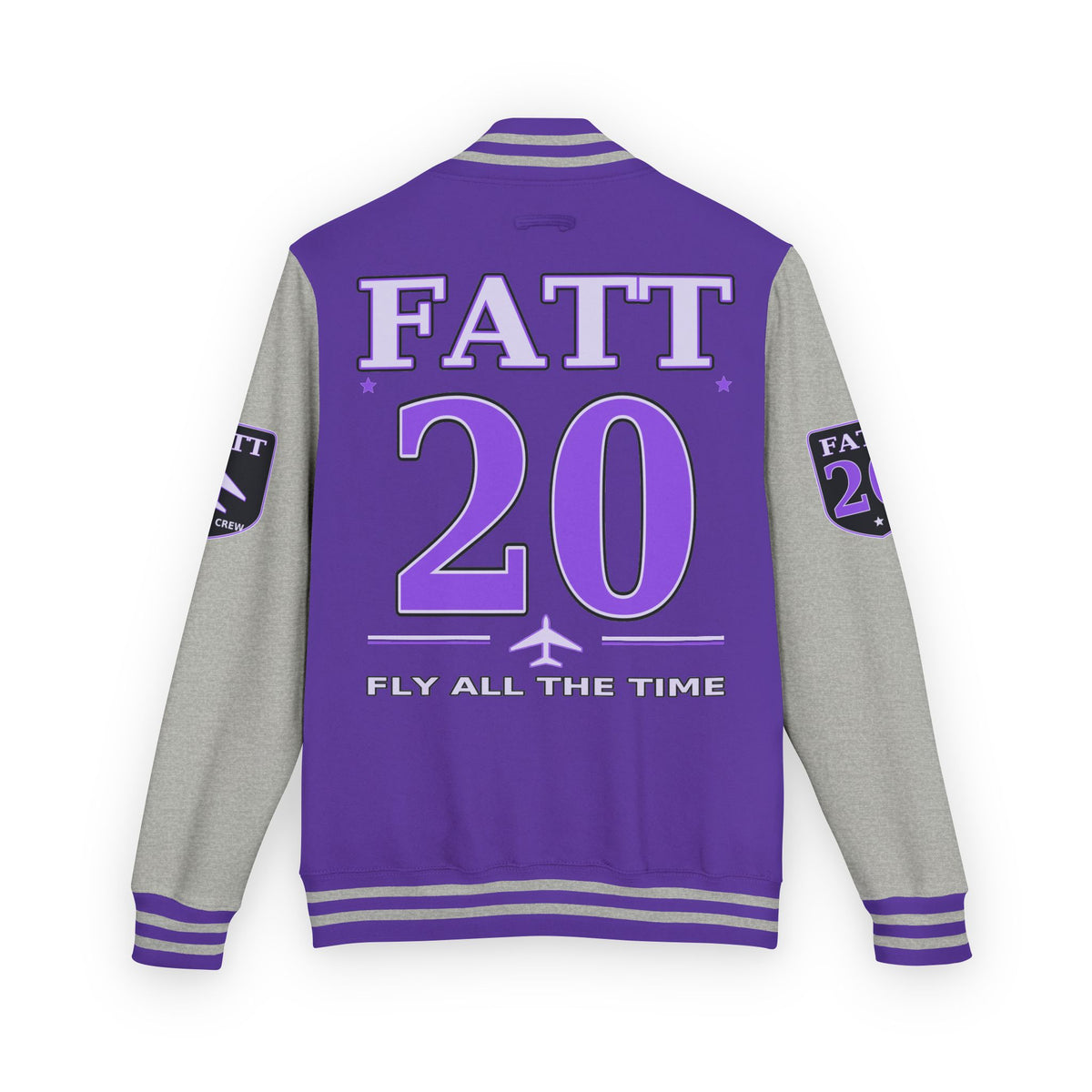 F.A.T.T Purple Space Flight #20 Varsity Jacket