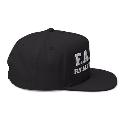 F.A.T.T Buffalo Jersey Matching Snapback — Royal / Red | Cotton