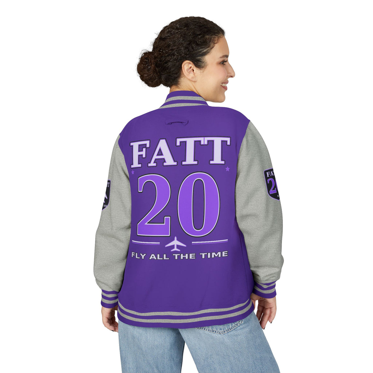 F.A.T.T Purple Space Flight #20 Varsity Jacket