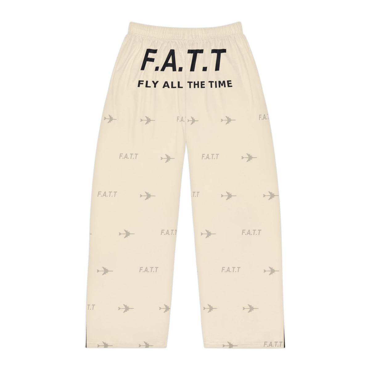 F.A.T.T Men's Flight Lounge Pants — Ivory / Black