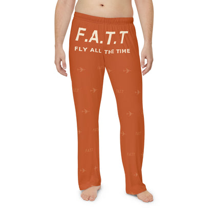 F.A.T.T Men's Flight Lounge Pants — Burnt Orange / Cream