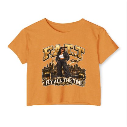 F.A.T.T Women's Gold City Graphic Crop Top