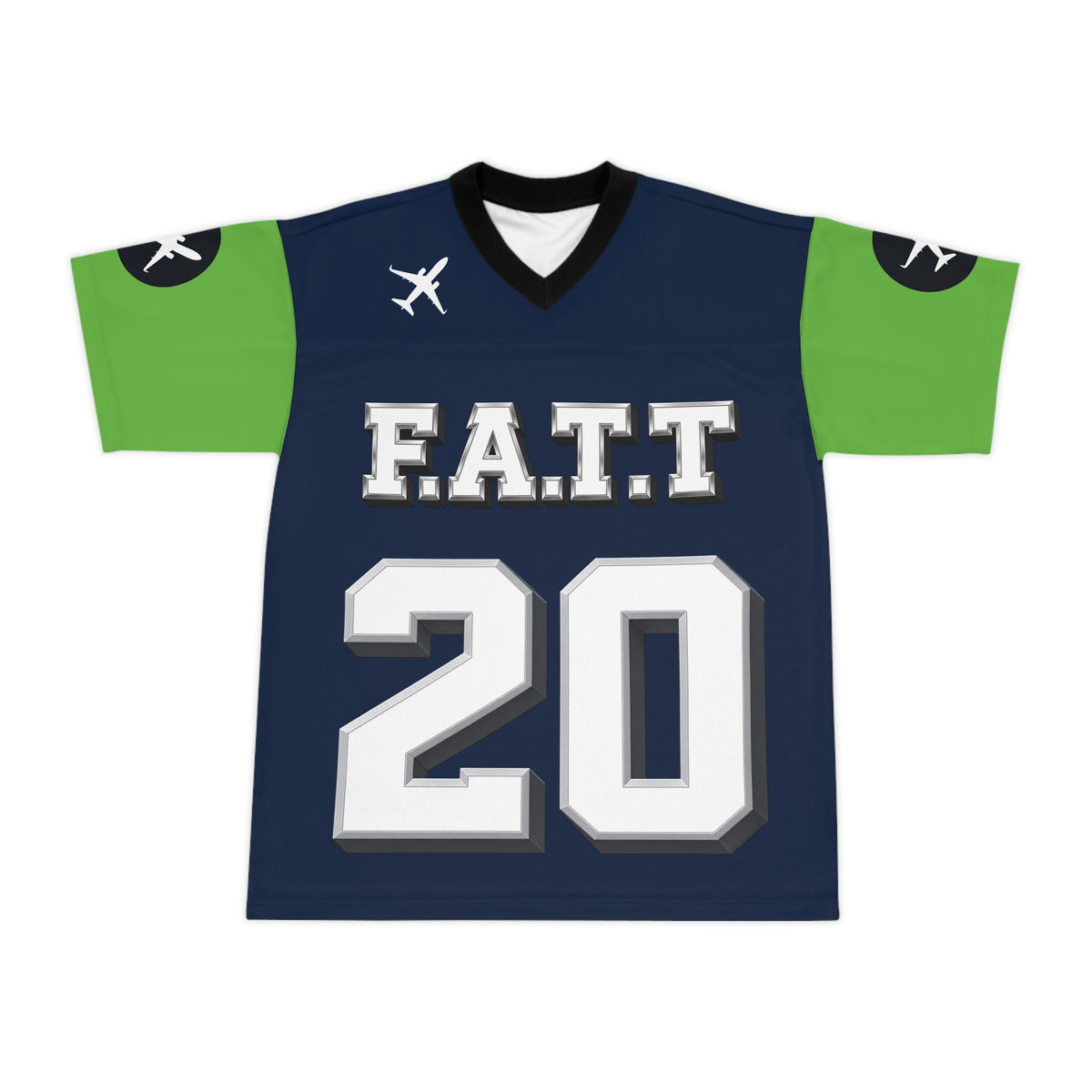 F.A.T.T #20 Football Jersey — Seattle | Navy / Action Green