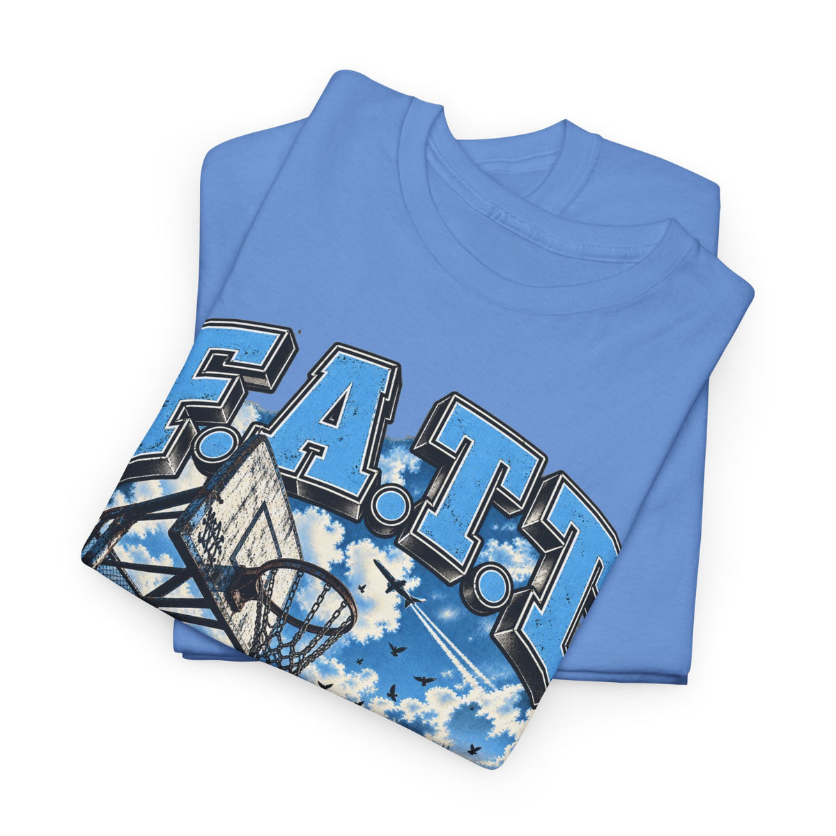 F.A.T.T Rooftop Hoops Graphic Tee — UNC | Cotton S–5XL