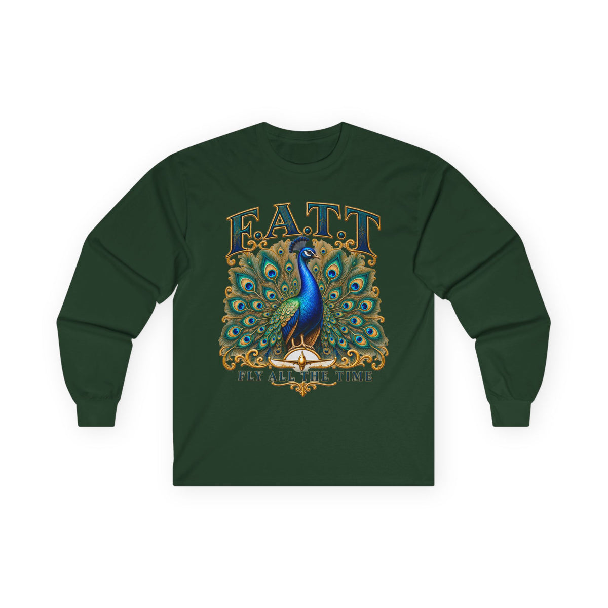 F.A.T.T Women’s Peacock Gold Graphic Long Sleeve