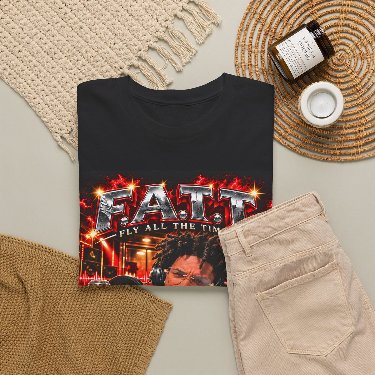 F.A.T.T Yvng Jay Graphic Tee — Matching Colors | 15×17 Front + Back