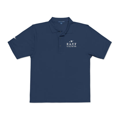 F.A.T.T Signature Embroidered Polo — White Stitch