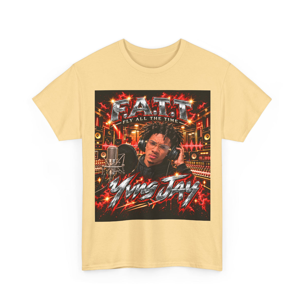 F.A.T.T Yvng Jay Graphic Tee — Matching Colors | 15×17 Front + Back