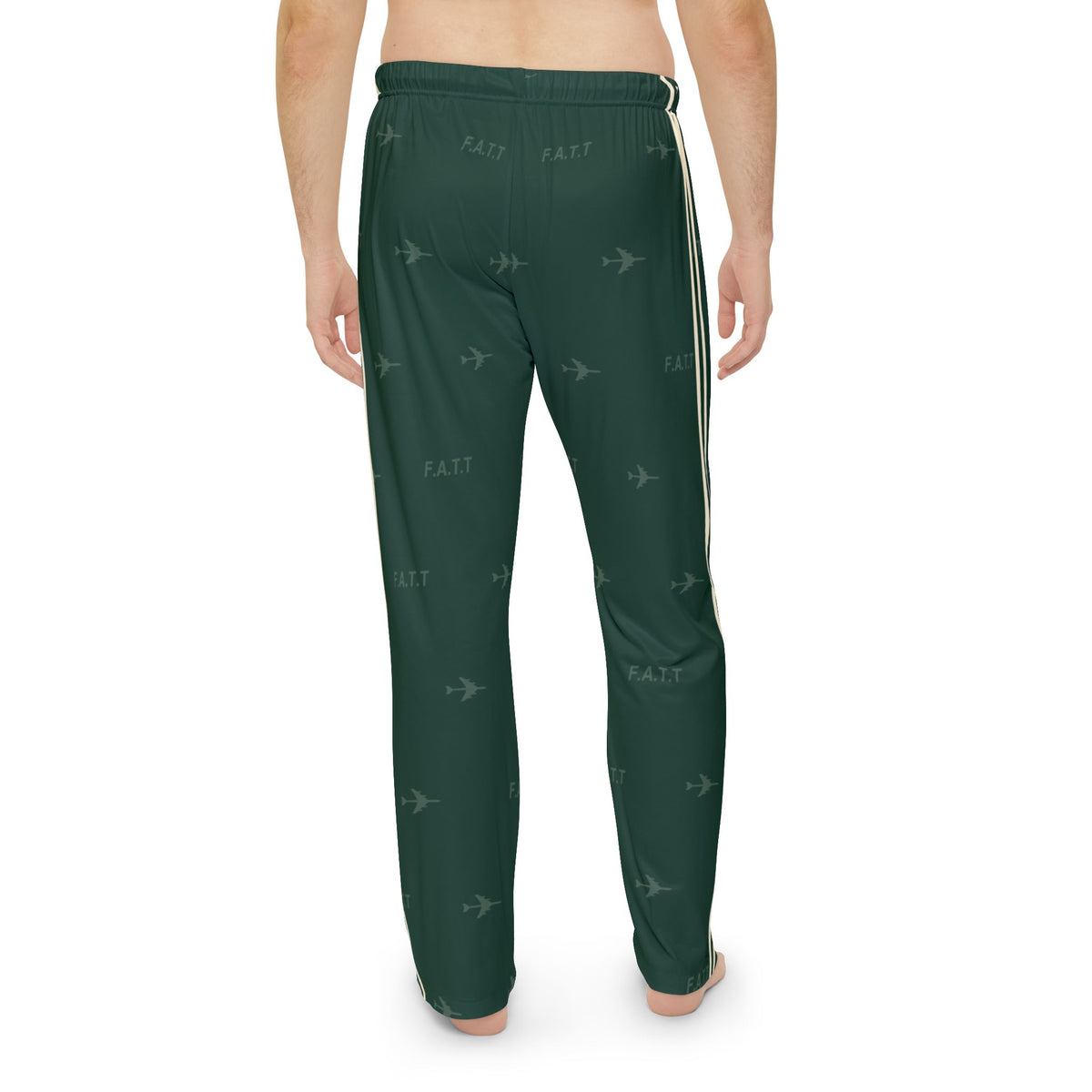 F.A.T.T Men's Flight Lounge Pants — Forest Green / Cream