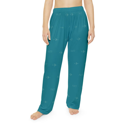 F.A.T.T Women's Flight Lounge Pants — Teal / Cream