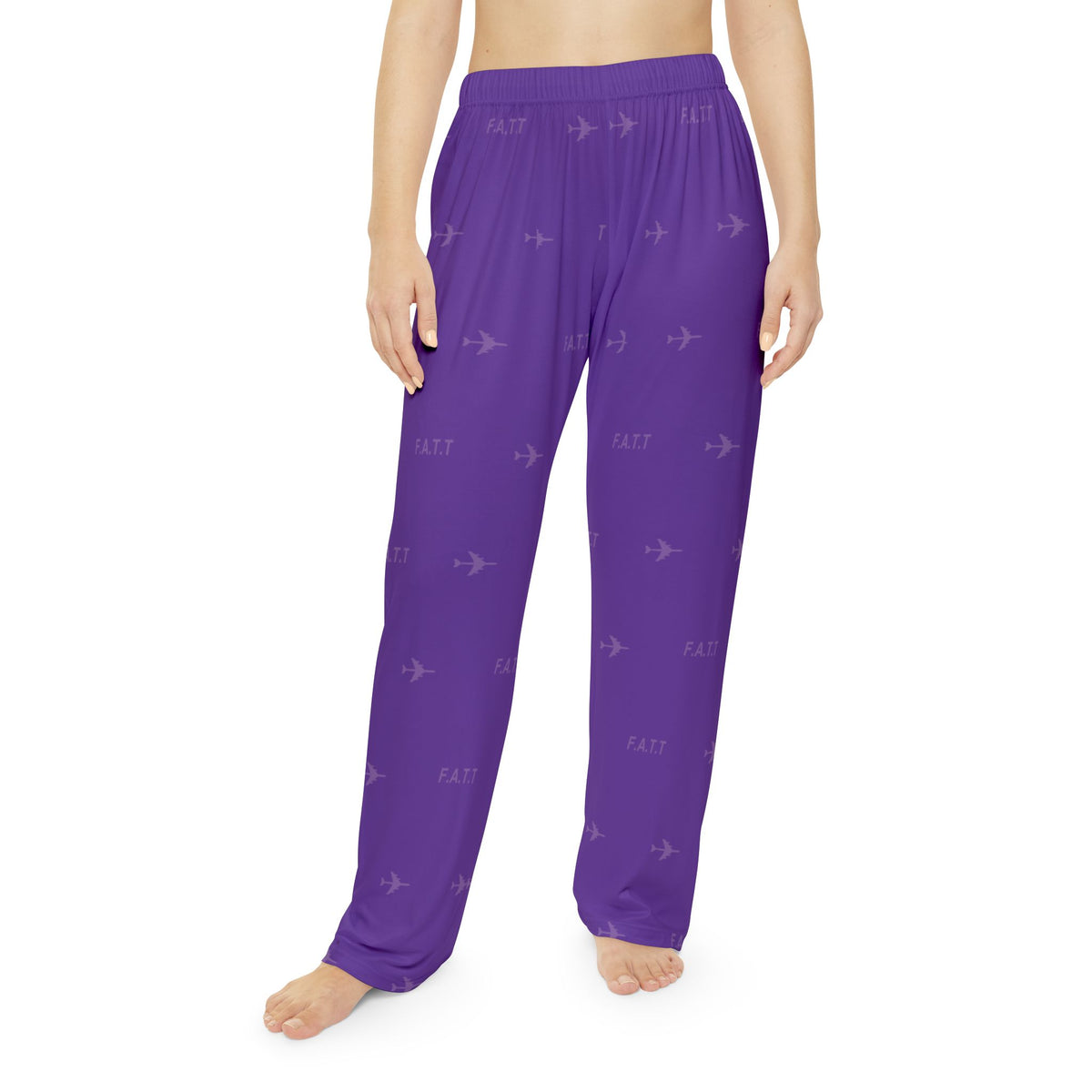 F.A.T.T Women's Flight Lounge Pants — Royal Purple / Cream