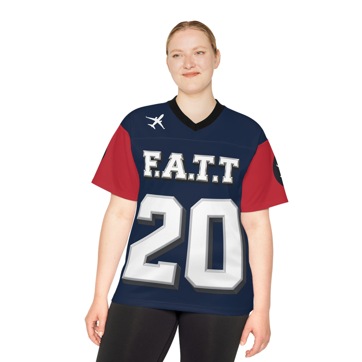 F.A.T.T #20 Football Jersey — New England | Navy / Red