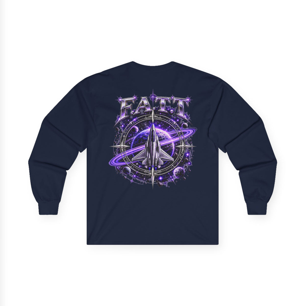F.A.T.T Purple Space Flight Graphic Long Sleeve