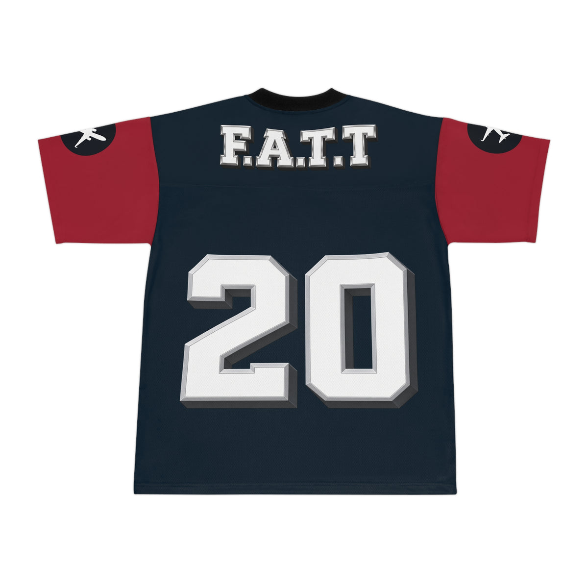 F.A.T.T #20 Football Jersey — Houston | Deep Blue / Red