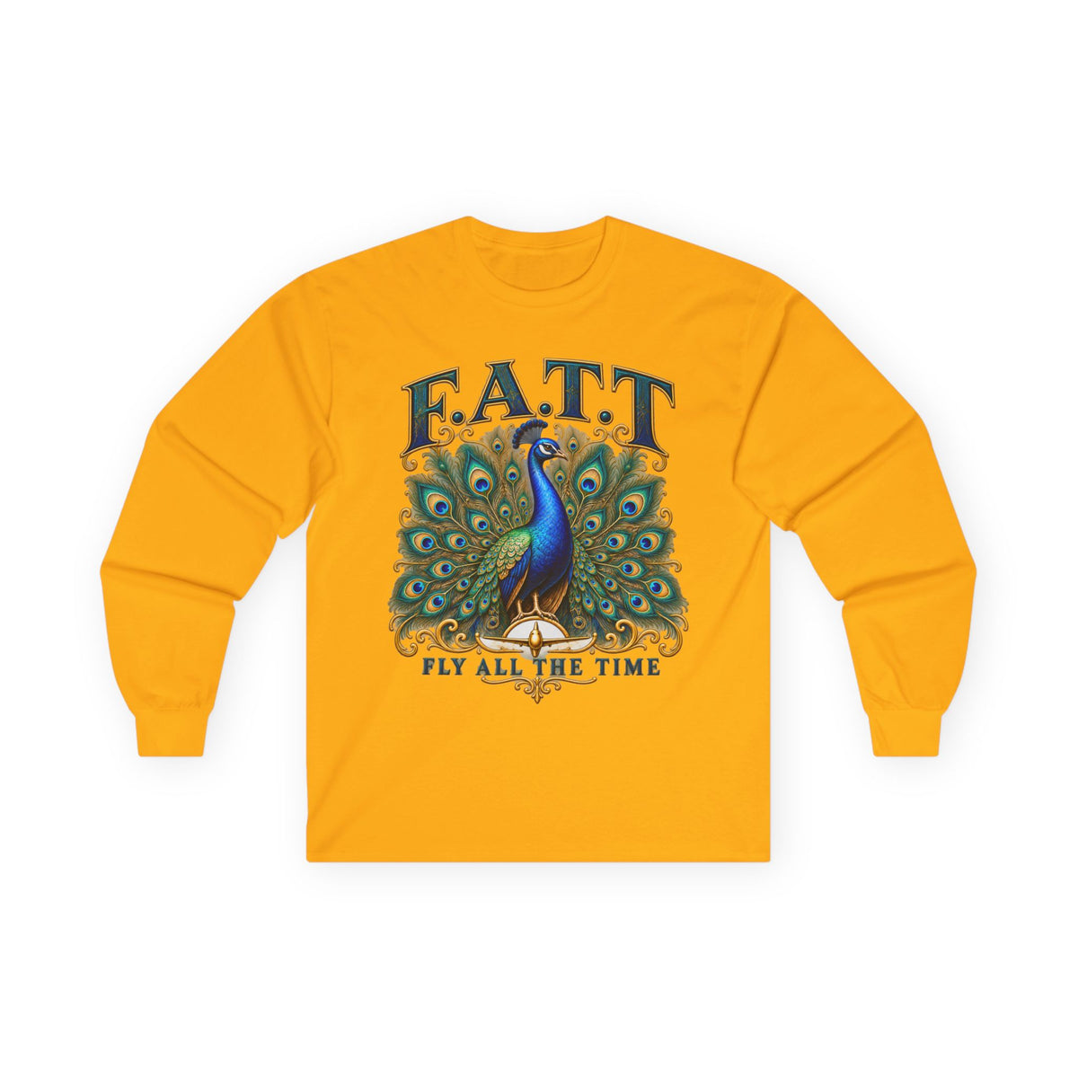 F.A.T.T Women’s Peacock Gold Graphic Long Sleeve