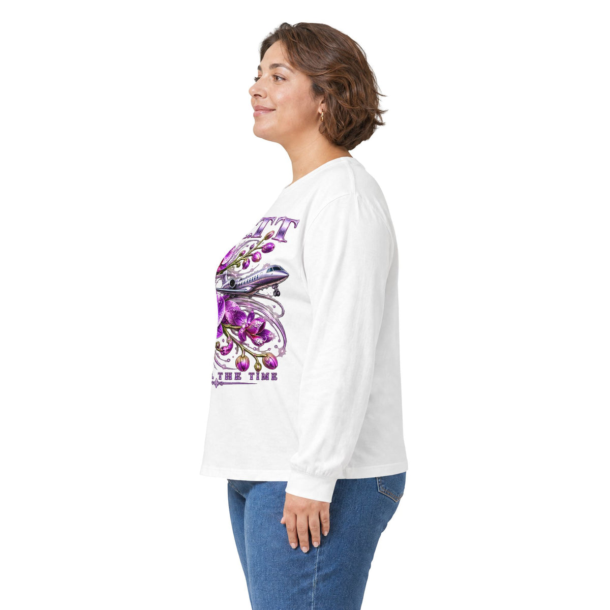 F.A.T.T Women’s Purple Orchid Graphic Long Sleeve