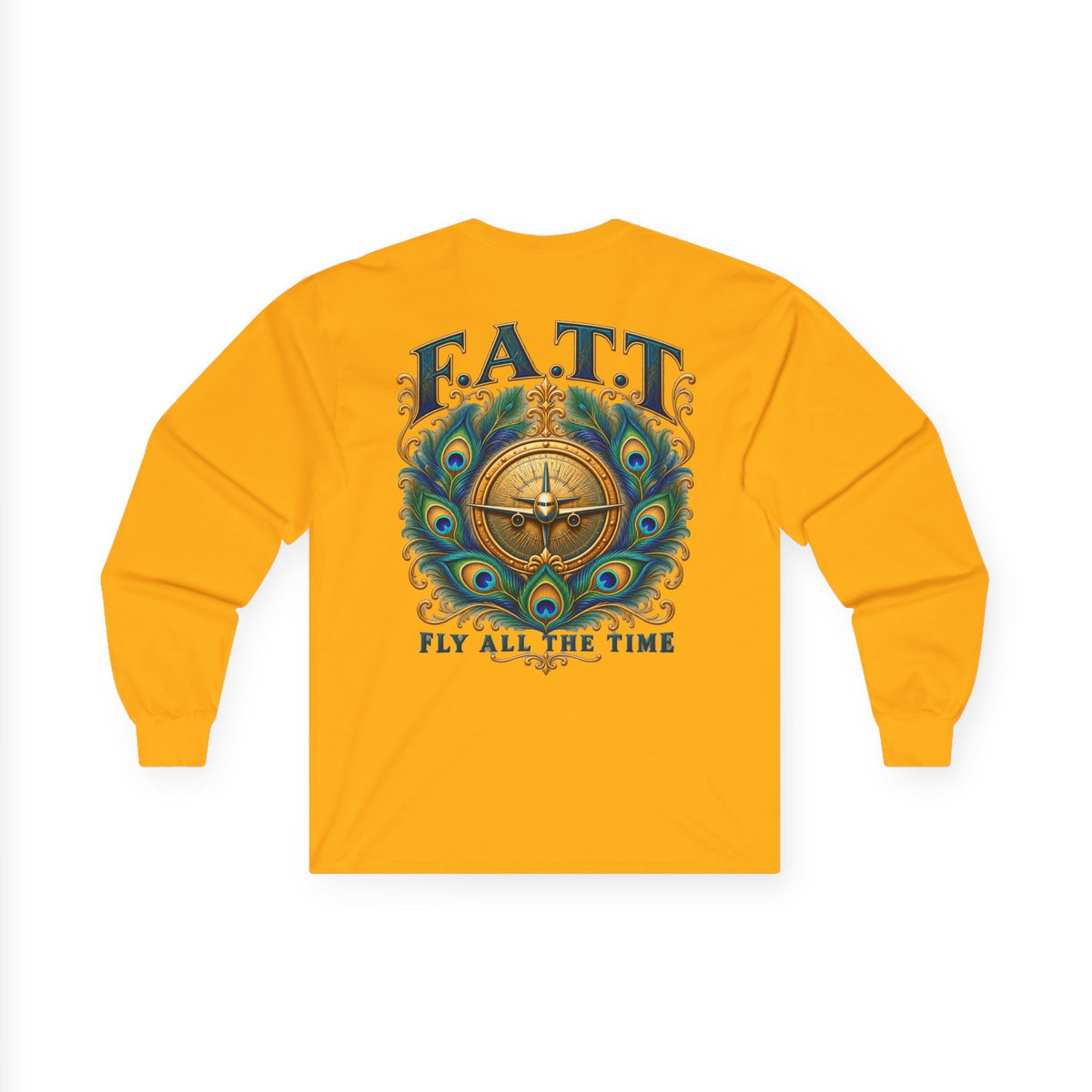 F.A.T.T Women’s Peacock Gold Graphic Long Sleeve