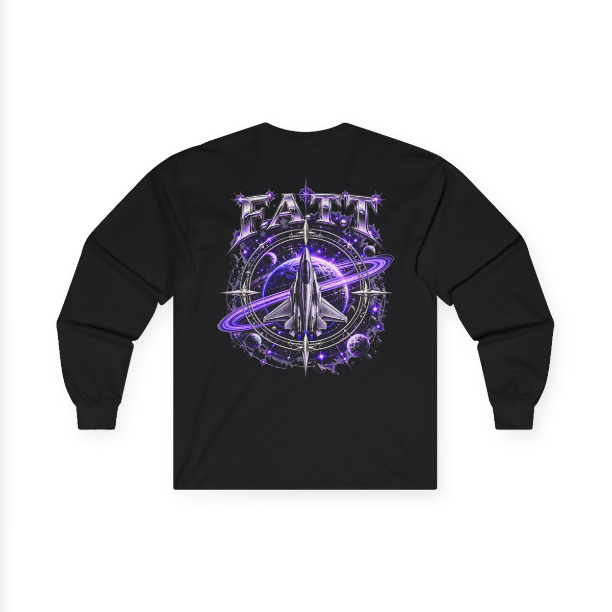 F.A.T.T Purple Space Flight Graphic Long Sleeve