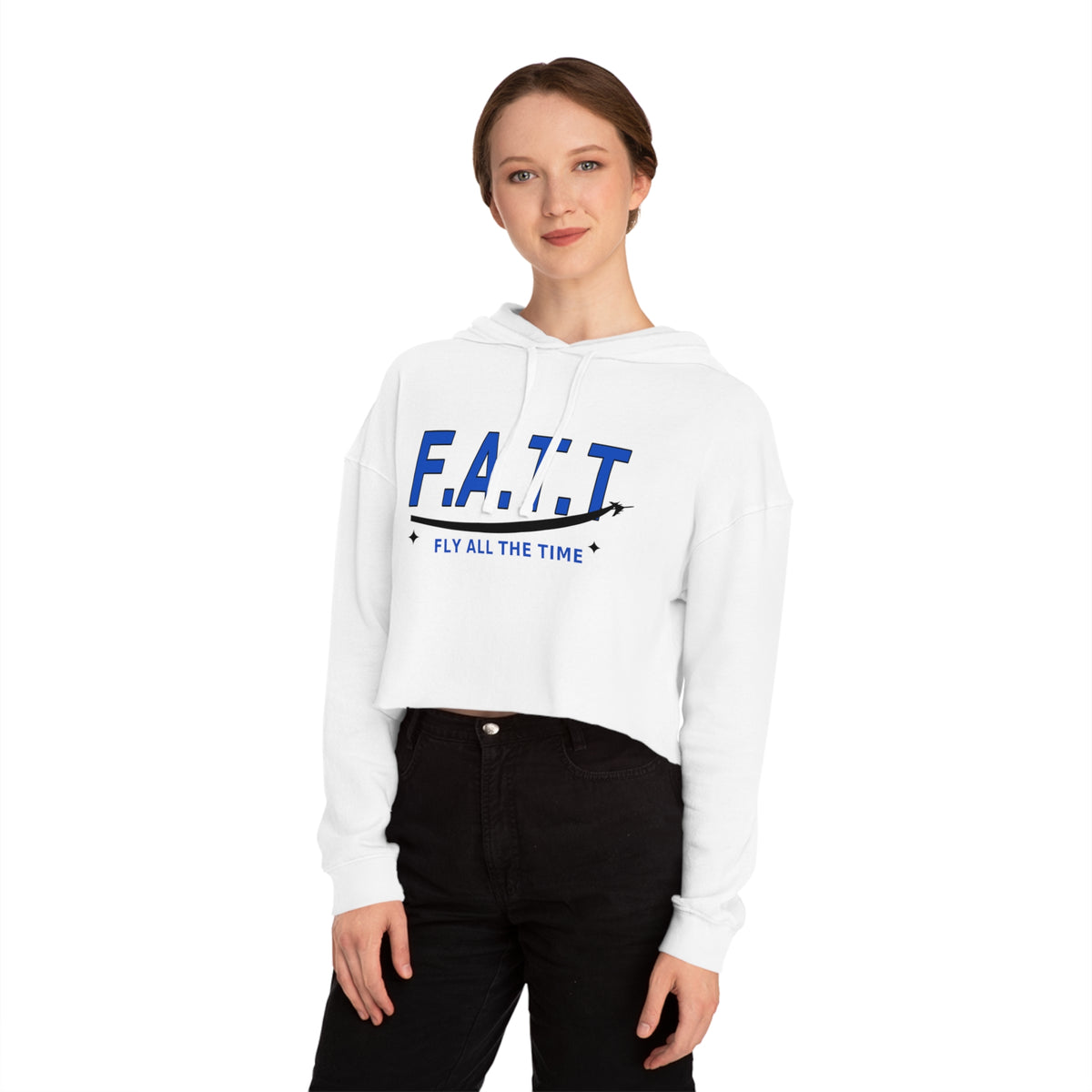 F.A.T.T Women's Flight Cropped Hoodie