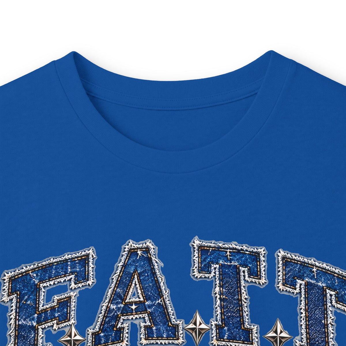 F.A.T.T Women’s Denim Bow Graphic Long Sleeve
