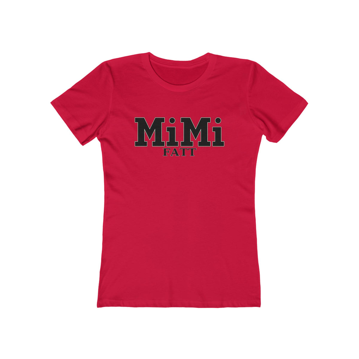 MiMi by FATT Women’s Cotton T-Shirt — Red & Black